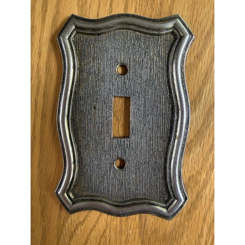 Vtg American Tack & Howe 1968 Antique Gold Electrical Switch Cover Plate 70T